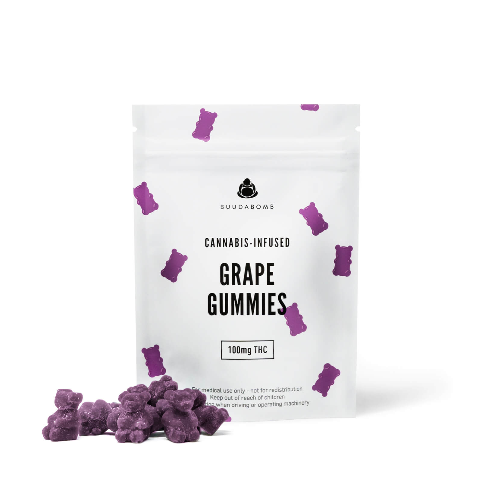 Buudabomb – Grape Gummies 100mg THC | BC Weed Edible Canada Buudabomb – Grape Gummies 100mg THC | BC Weed Edible Canada