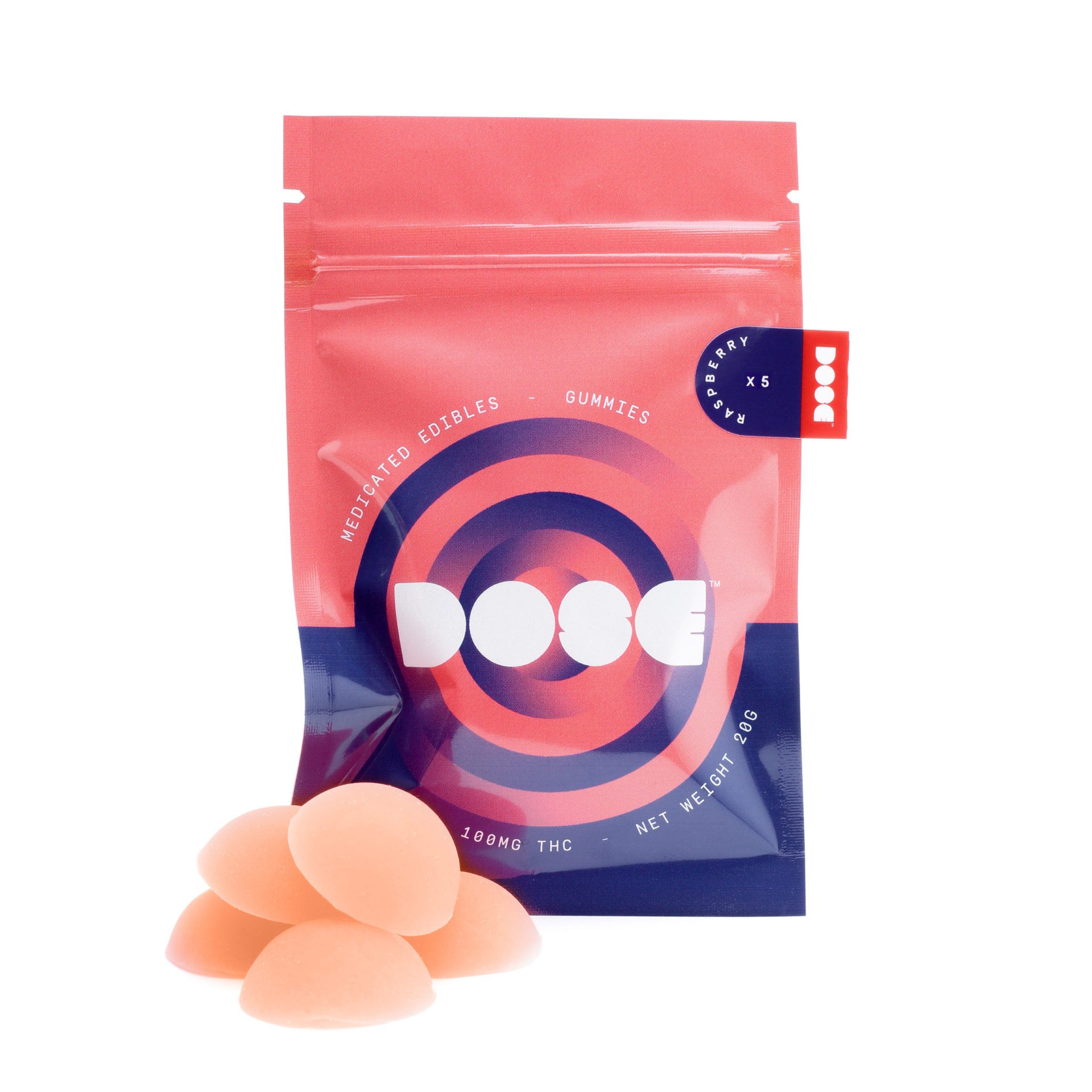 Dose Edibles Gummies – Raspberry | BC Weed Edible Canada Dose Edibles Gummies – Raspberry | BC Weed Edible Canada