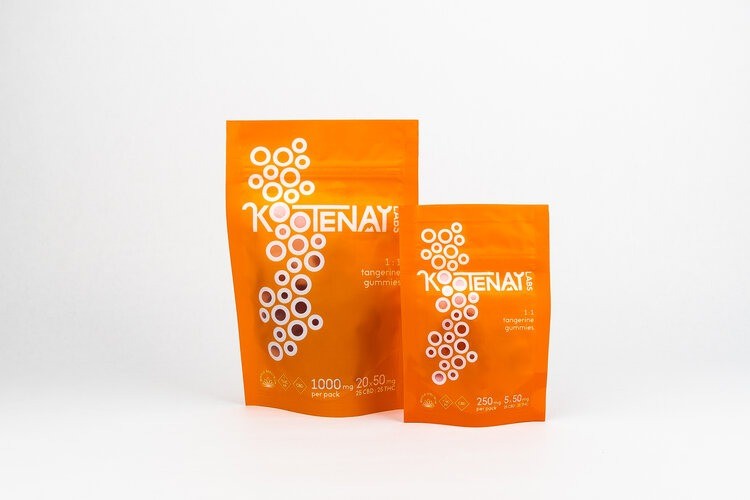 Kootenay Labs – 1:1 Gummies – Tangerine – 1000mg | BC Weed Edible Canada Kootenay Labs – 1:1 Gummies – Tangerine – 1000mg | BC Weed Edible Canada