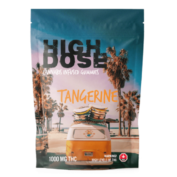 High Dose – edibles Infused Gummies – Tangerine – 1000mg/1500mg | BC Weed Edible Canada