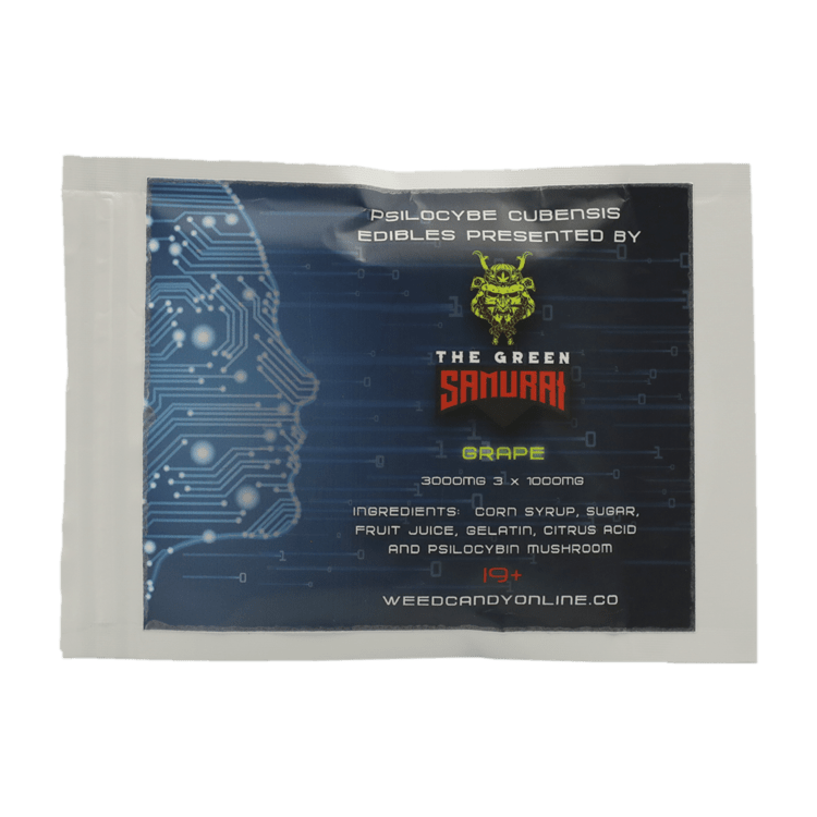 The Green Samurai – Shroom Gummies – Grape – 3g | BC Weed Edible Canada The Green Samurai – Shroom Gummies – Grape – 3g | BC Weed Edible Canada