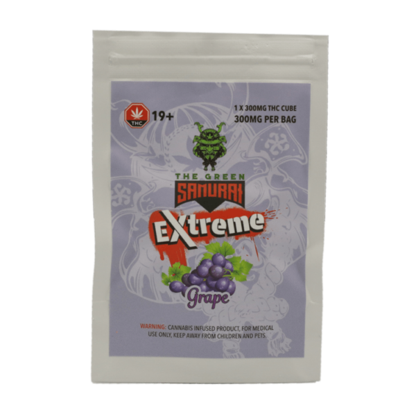 Green Samurai Extreme – Grape Gummy – 300mg THC | BC Weed Edible Canada